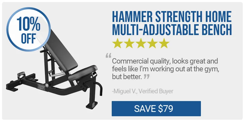 Hammer Strength Home Multi-Adjustable Bench | 10% OFF