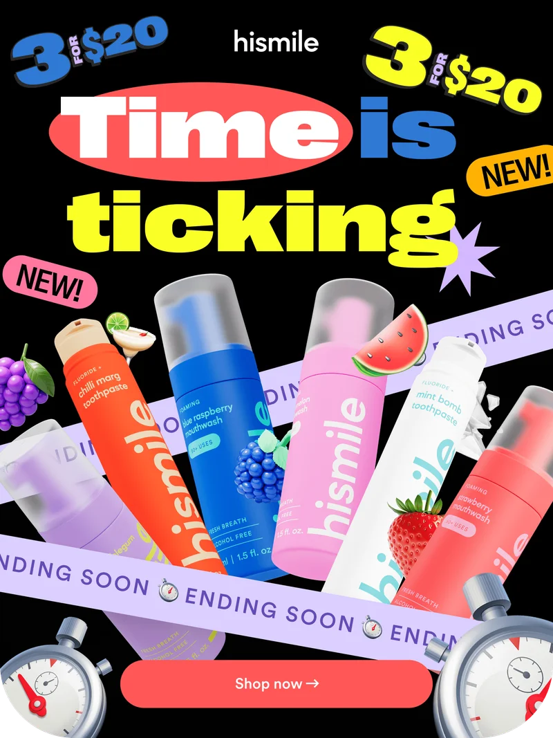 Time is ticking! 3 for $20!