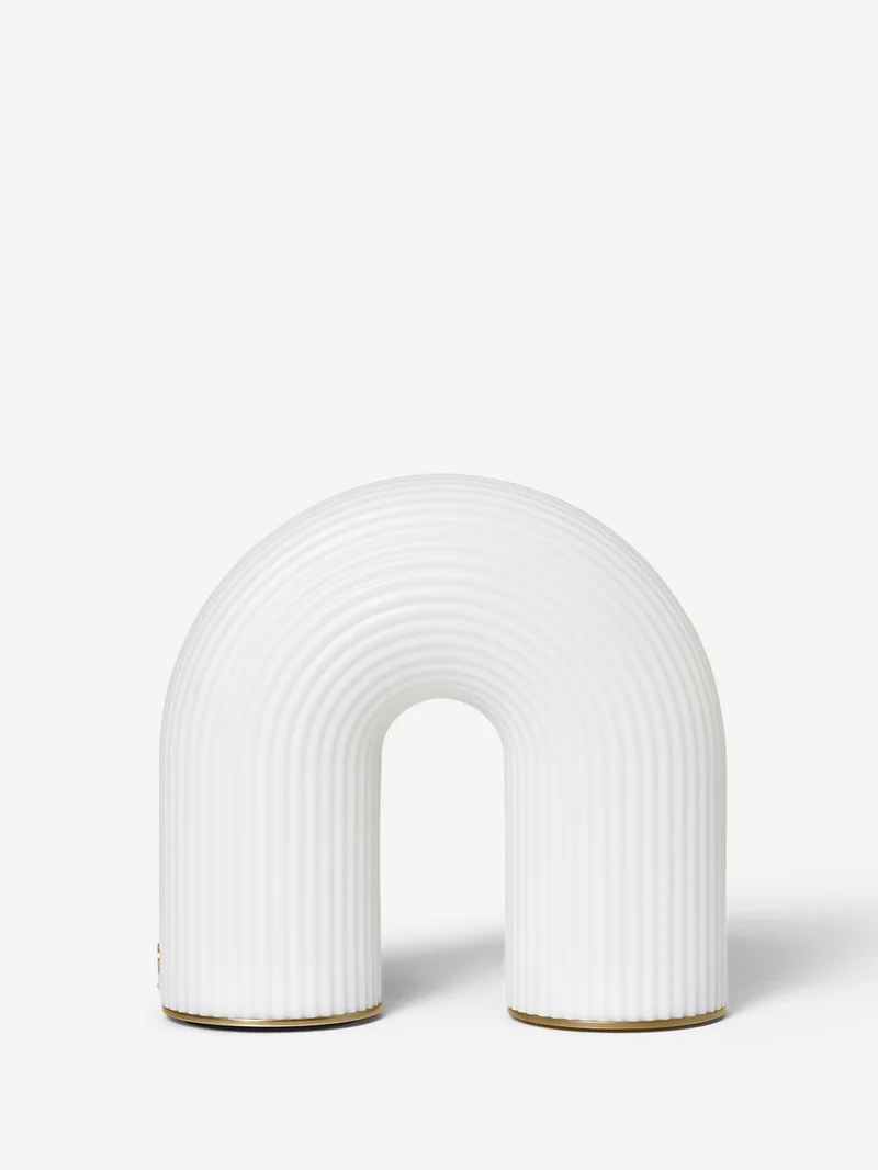 Image of ferm LIVING Vuelta Portable Lamp - White