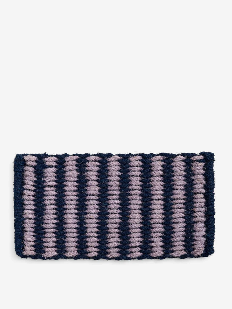 Image of HAY Coco Door Mat-Stripe - Lavender/Navy