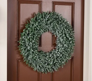 Wicker Park 24" Indoor/Outdoor Boxwood Wreath