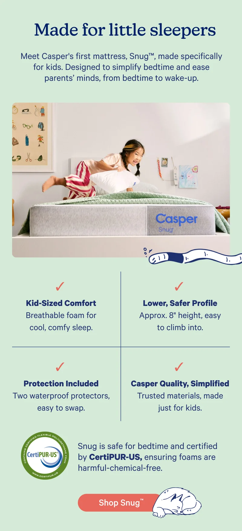 Made for little sleepers