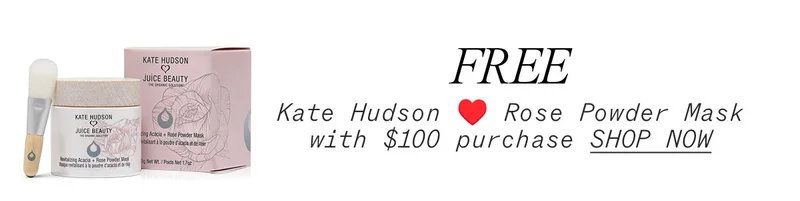 Free Kate Hudson Rose Powder Mask with $100 Purchase