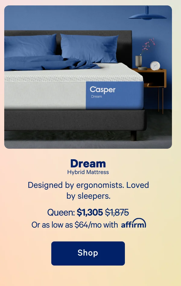 Dream Hybrid Mattress >> Designed by ergonomists. Loved by sleepers. >> Shop >>
