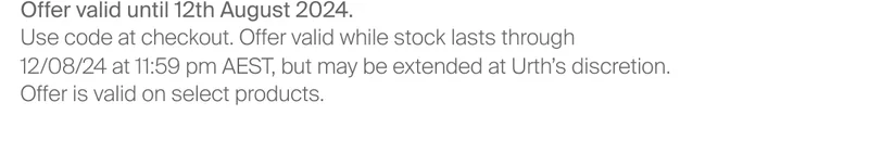 Offer valid until 12th August 2024.