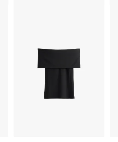 Off The Shoulder Top Black