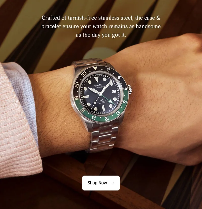 Shop Now (Waterbury Heritage GMT) - Timex