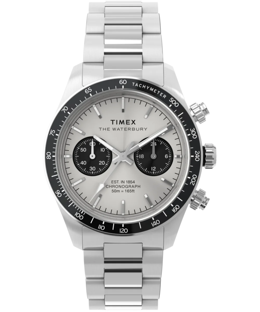 Image of Waterbury Heritage Chronograph 39mm Stainless Steel Bracelet Watch