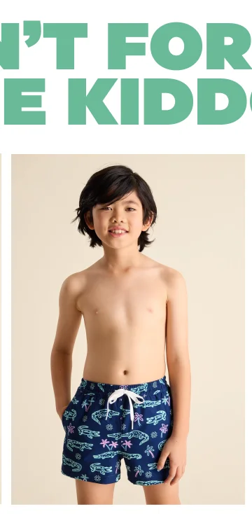 Boys Lined Classic Swim Trunk: The Neon Glades