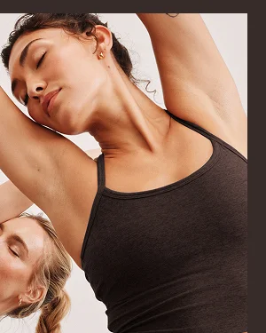 Spacedye Slim Racerback Cropped Tank in Dark Chocolate Heather