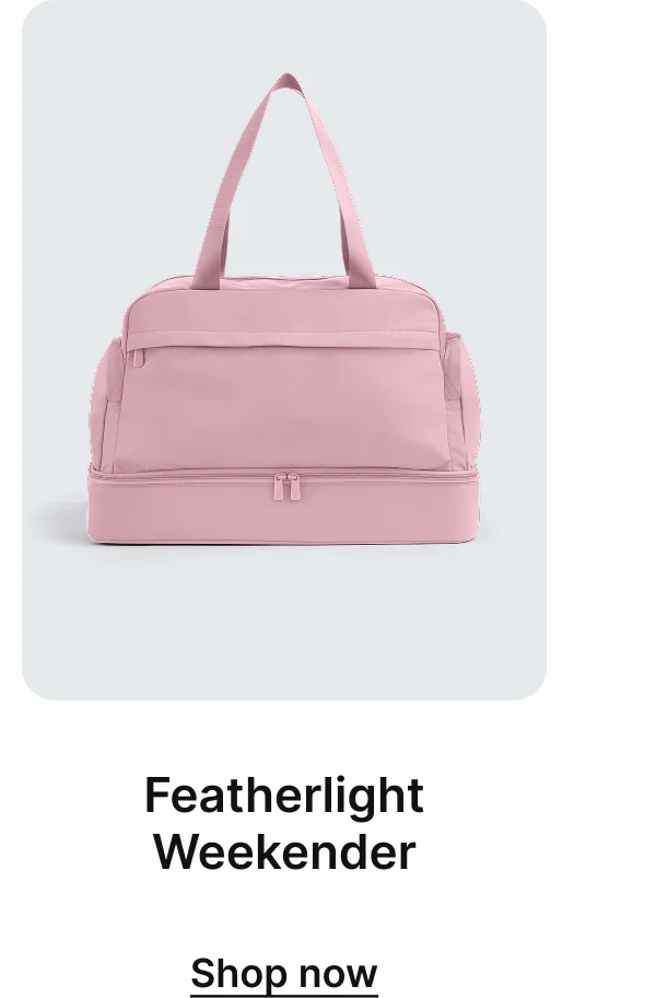 Featherlight Weekender | Shop now