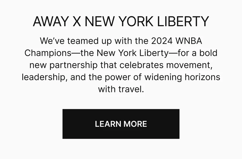 We’ve teamed up with the 2024 WNBA Champions—the New York Liberty—for a bold new partnership that celebrates movement, leadership, and the power of widening horizons with travel.