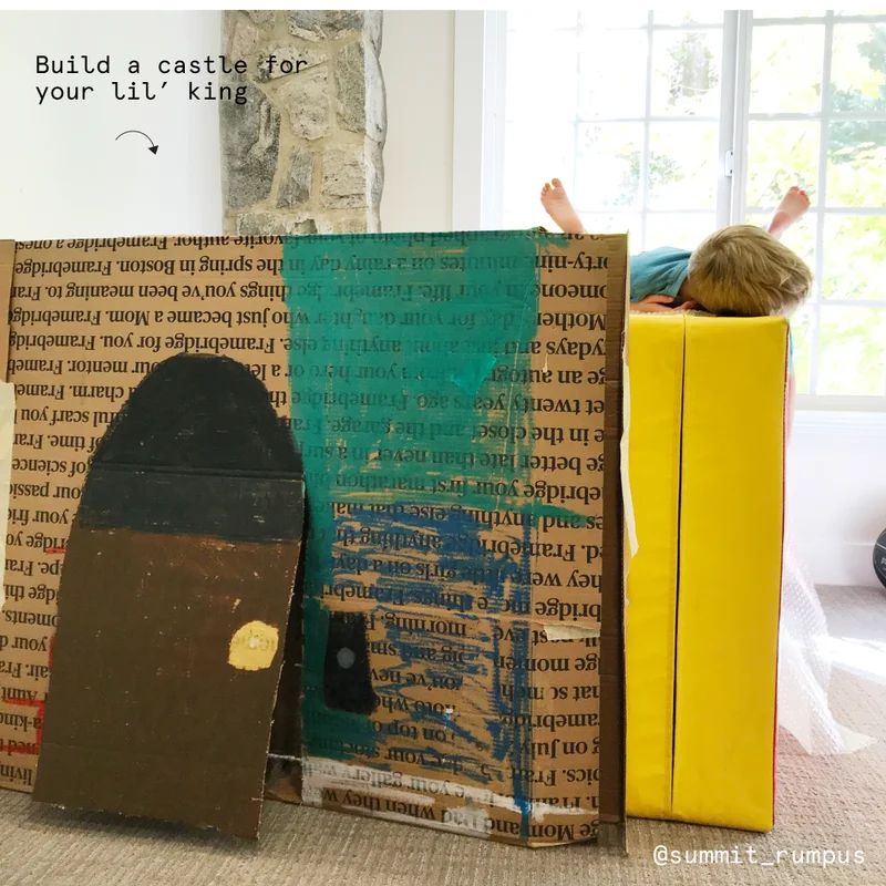 Build a castle fit  for your lil’ king