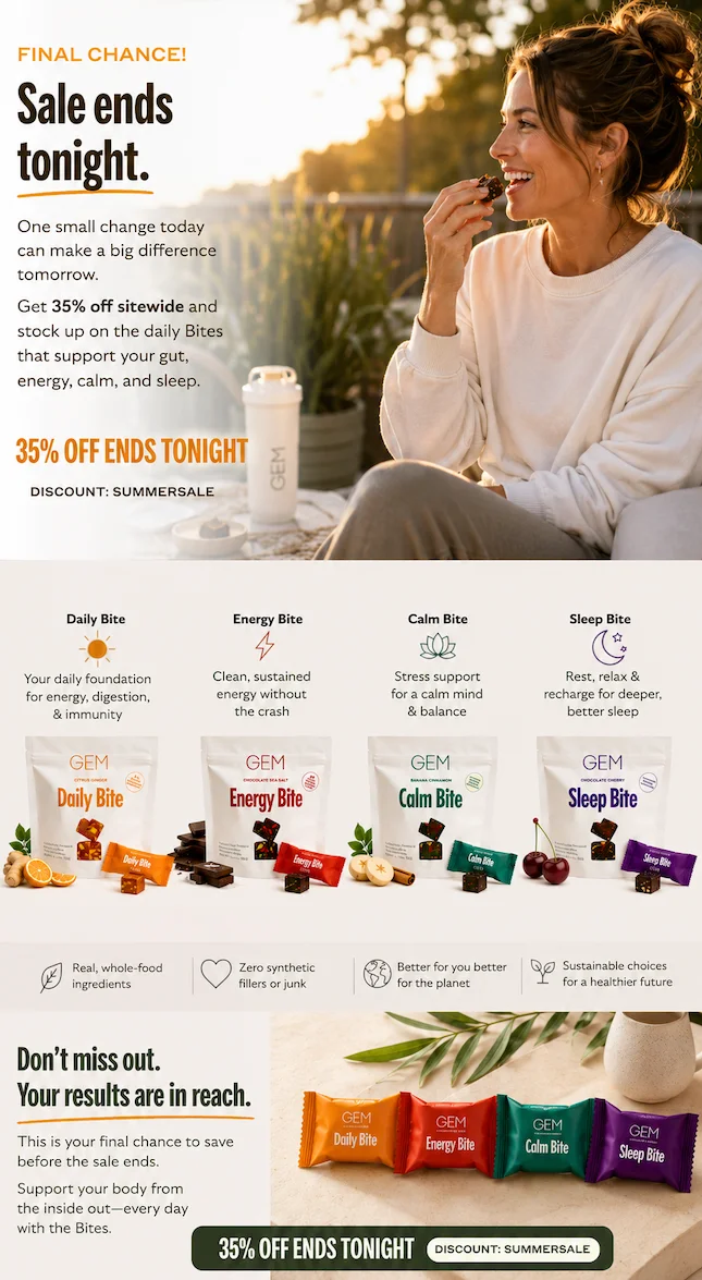 Happy Summer, 35% Off All Bites