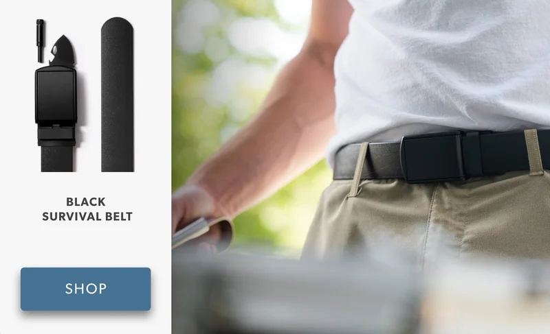 Shop Black Survival Belt