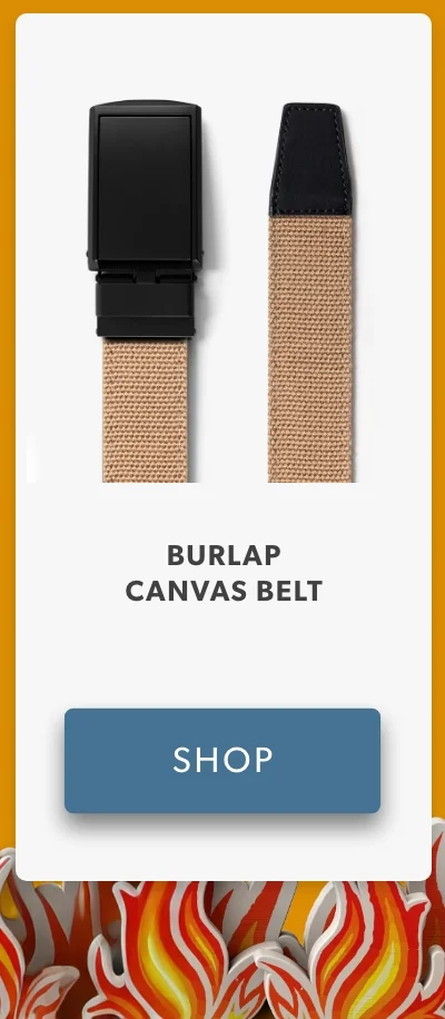 Shop Burlap Canvas Belt