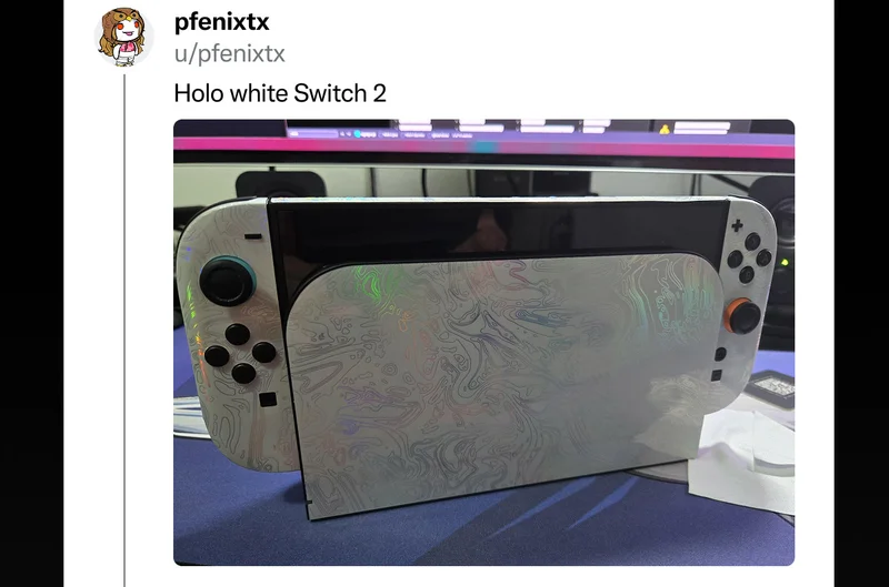 pfenixtx on Reddit: "Holo white Switch 2"