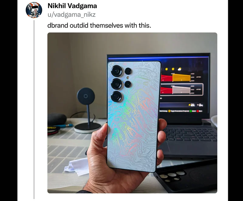 Nikhil Vadgama on Reddit: "dbrand outdid themselves with this."