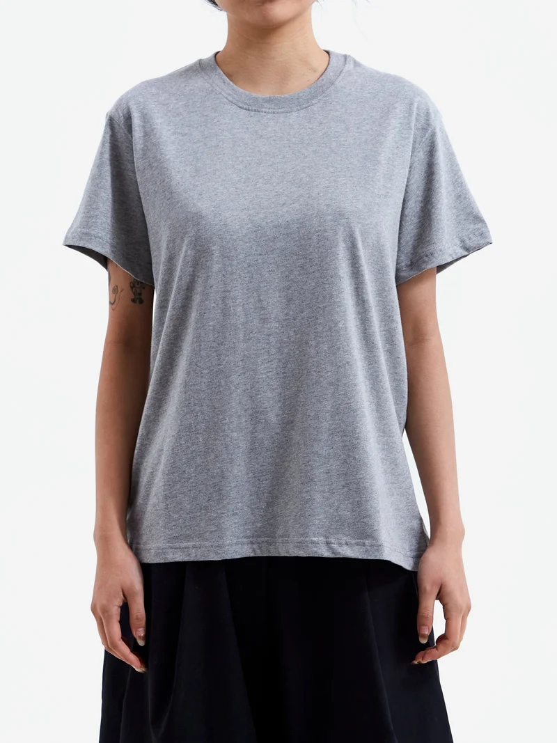 Image of Studio Nicholson Perfect Tee - Grey Marl