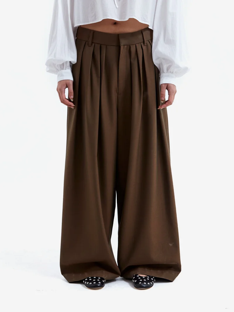 Image of RhodolirioN Tack Balloon Pants - Tan