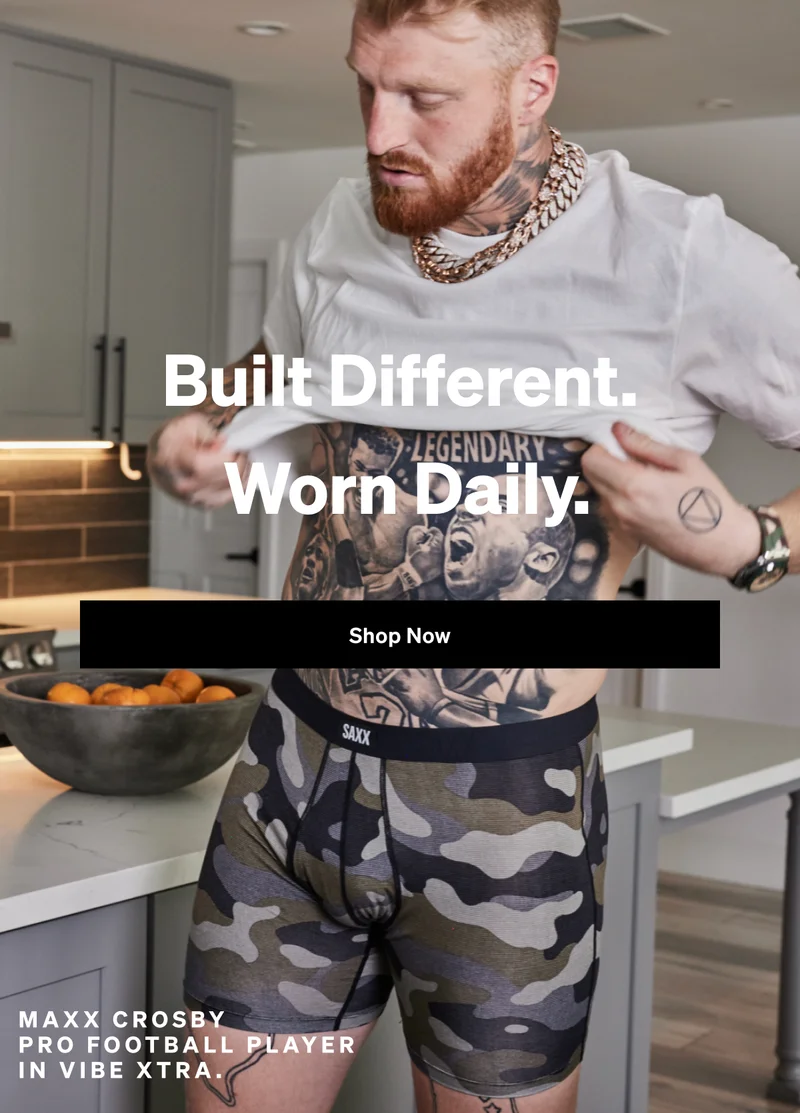 Built different. Worn daily.