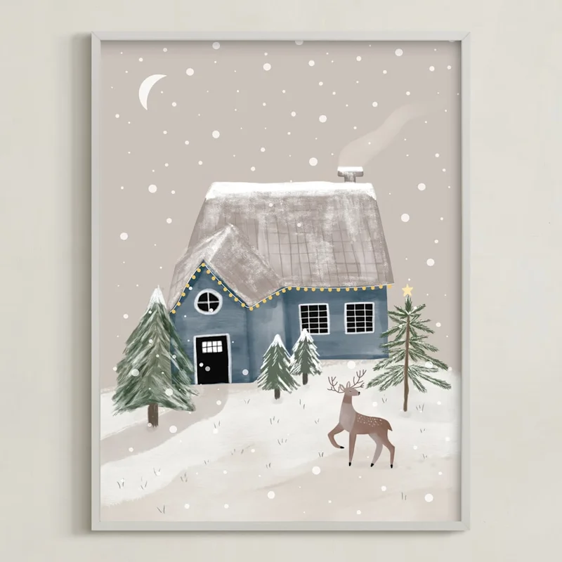 Winter's Night Open Edition Fine Art Print by Maja Cunningham | Minted