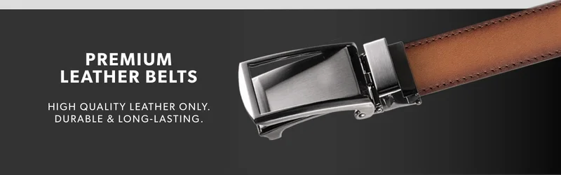 PREMIUM LEATHER BELTS. High quality leather only. Durable and long-lasting.
