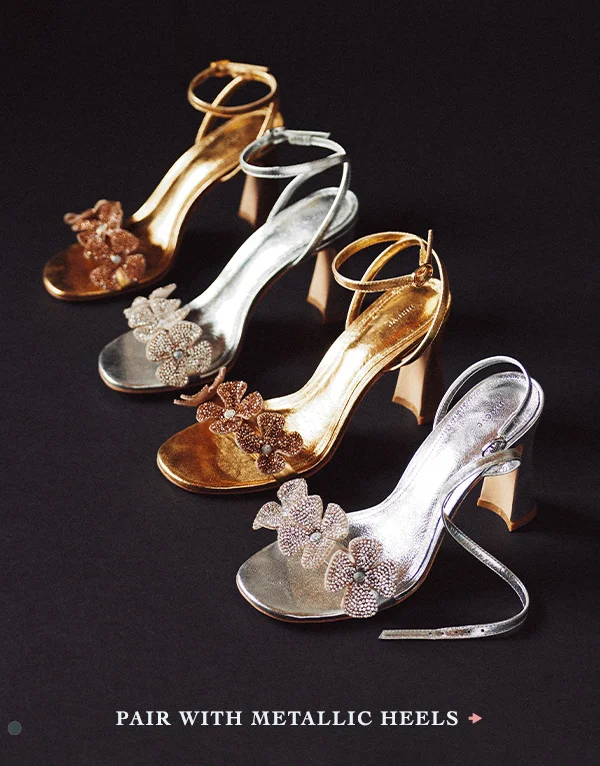 Pair With Metallic Heels