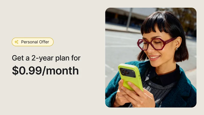 Get the Premium plan with Email Masking for $0.99/month