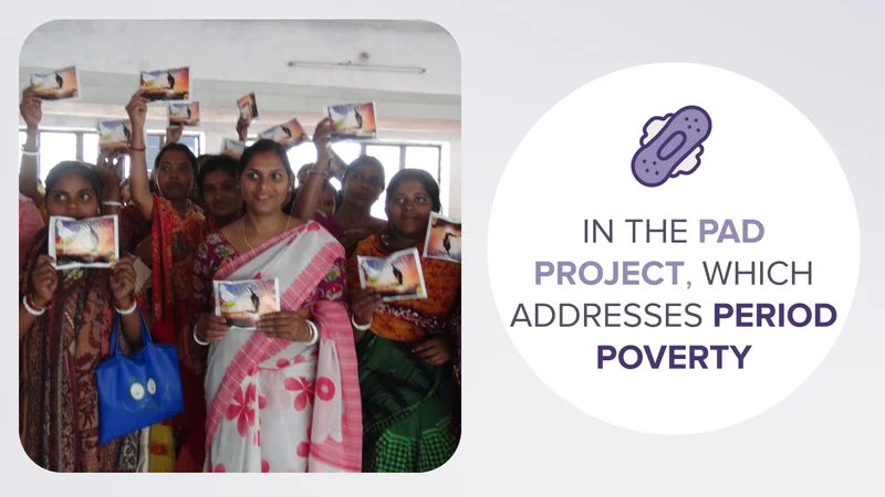The Pad Project, which addresses period poverty