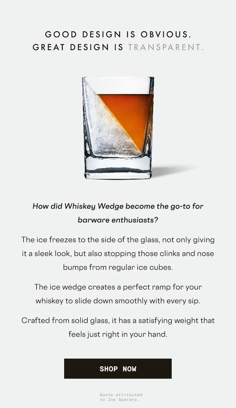 Shop Whiskey Wedge - the go-to for barware enthusiasts
