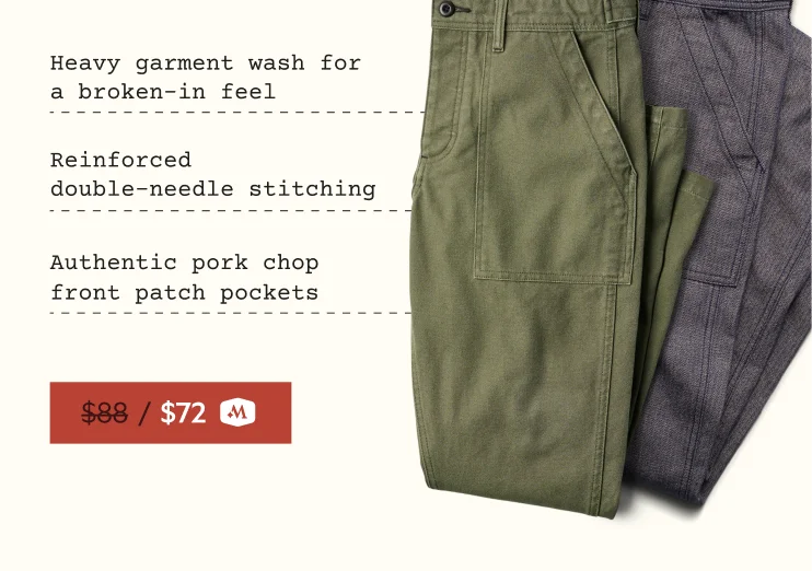 Herringbone Fatigue Pant