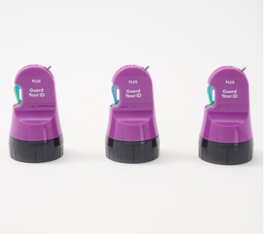 Guard Your ID Set of 3 Wide Rollers w/ Rainbow Titanium Blade