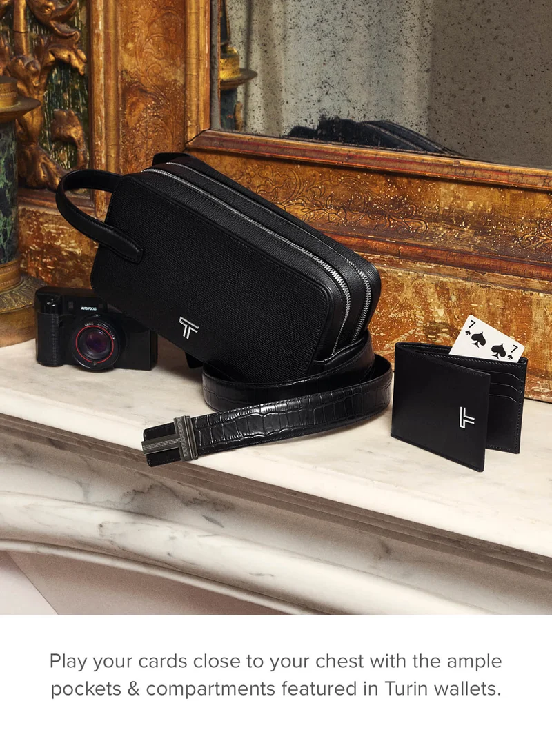Play your cards close to your chest with the ample pockets & compartments featured in Turin wallets.