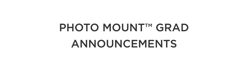 Photo Mount™ Grad Announcements