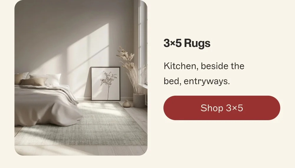 3x5 Rugs Kitchen, beside the bed, entryways. Shop 3x5