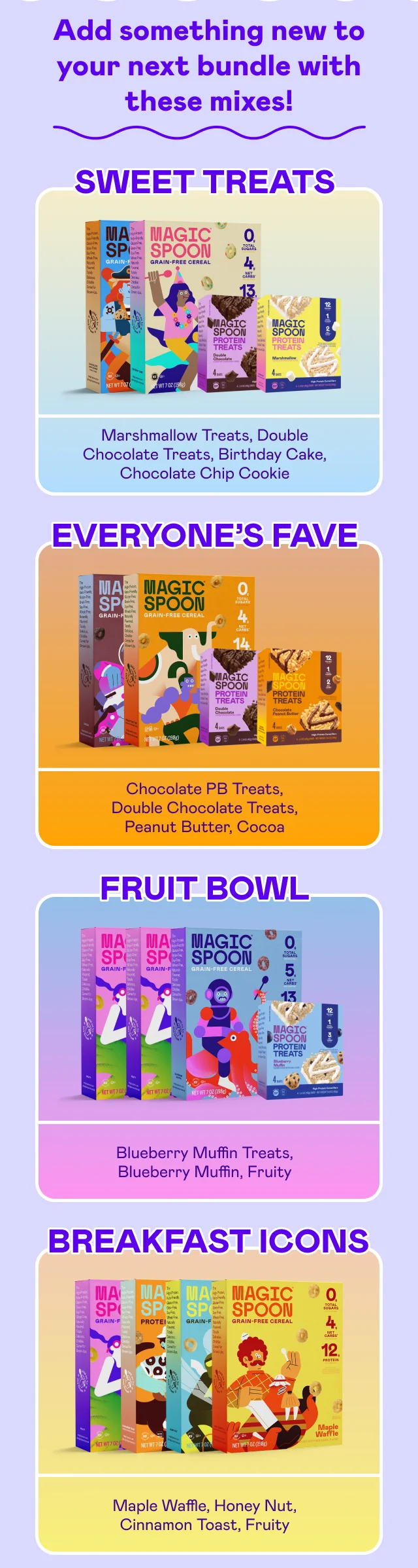 Add something new to your next bundle with these mixes!