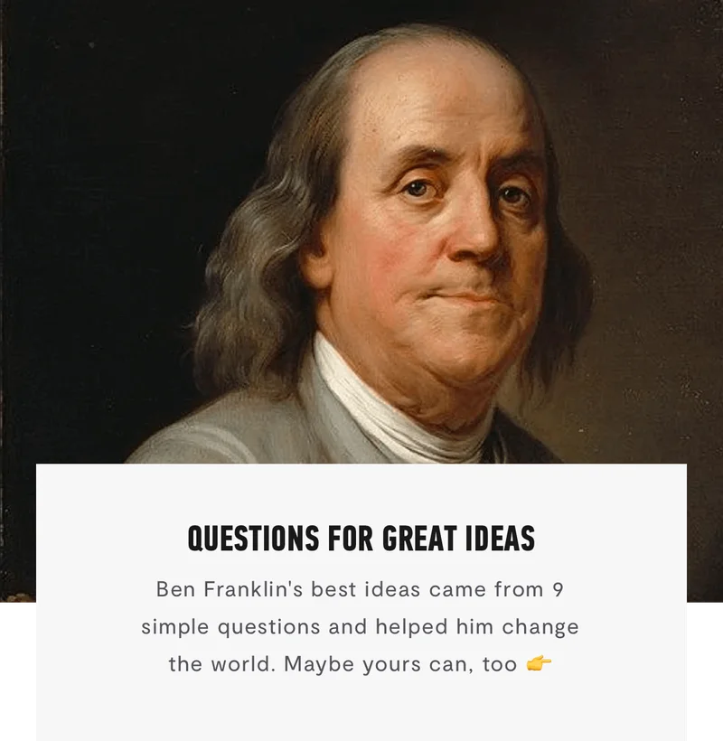 Questions For Great Ideas