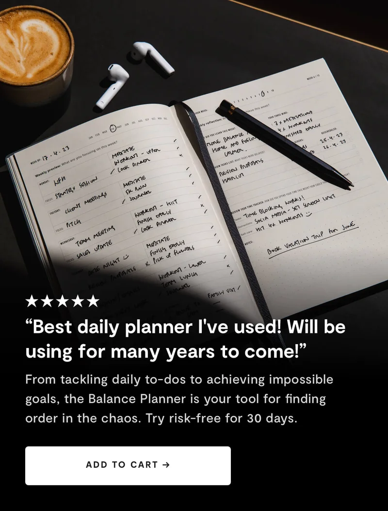 Shop The Balance Planner