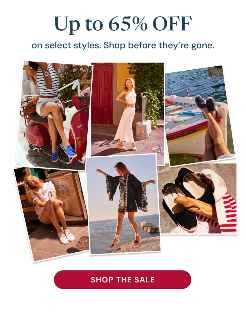 Up to 65% OFF select styles. Shop before they’re gone.