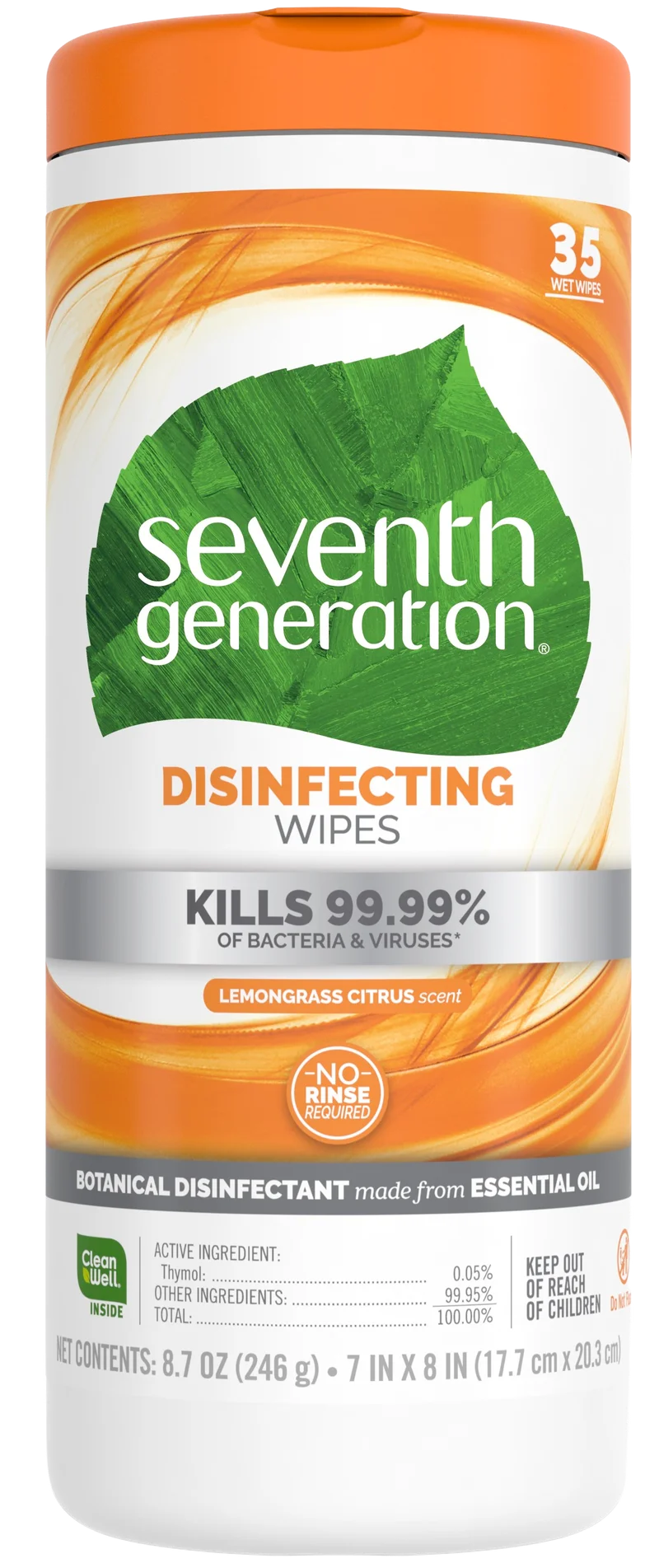 Image of Seventh Generation Disinfecting And Cleaning Wipes