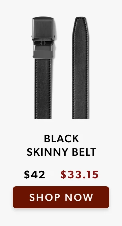 Skinny Black Belt