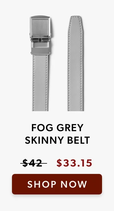 Skinny Fog Grey Belt