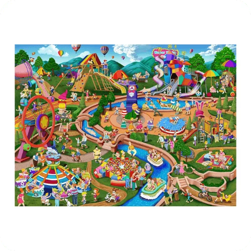 500-Piece Theme Park Puzzle 500-Piece Theme Park Puzzle