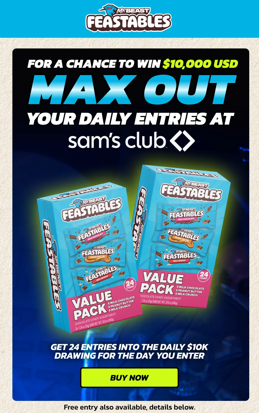 max out your entries