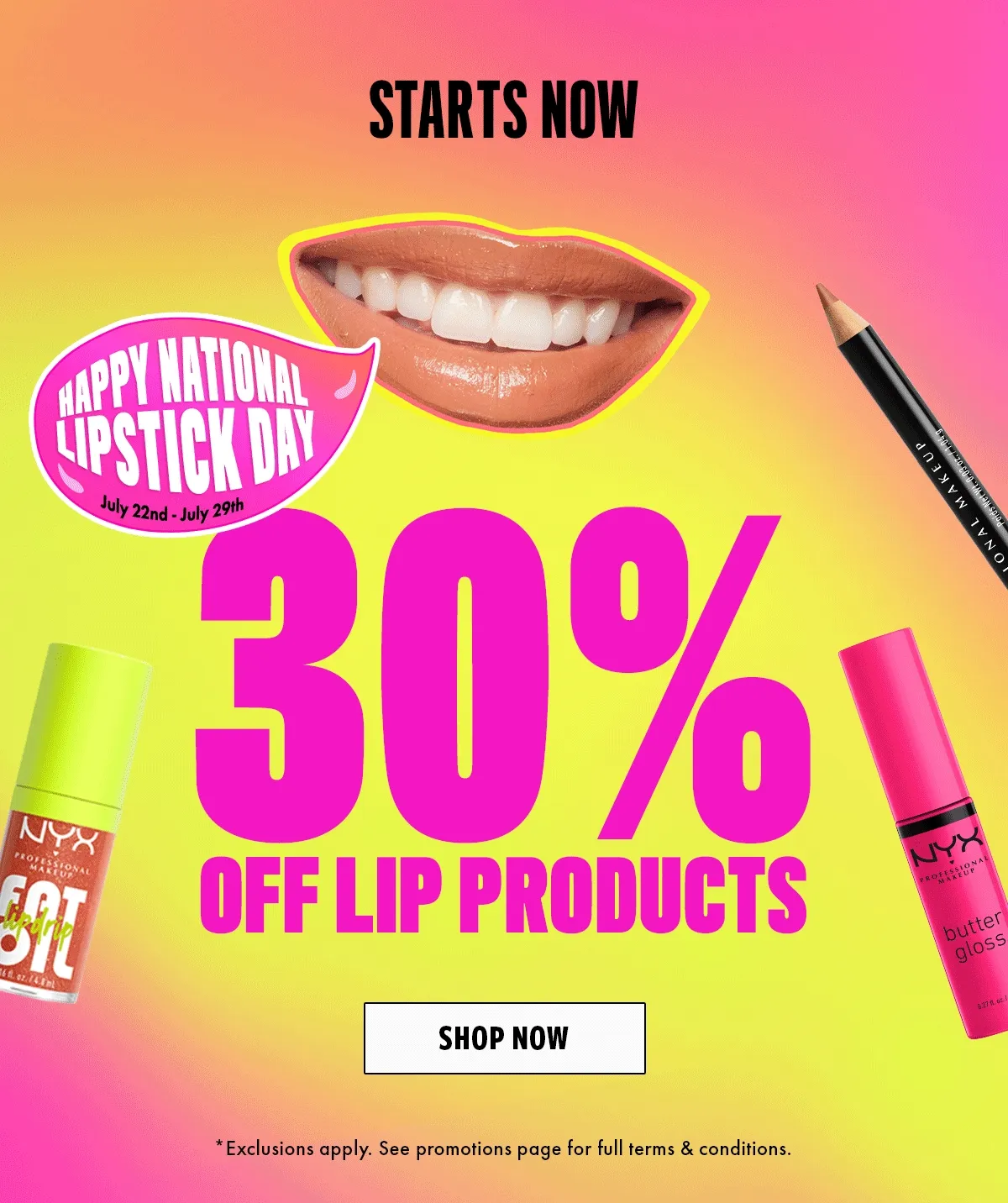 30% off lip