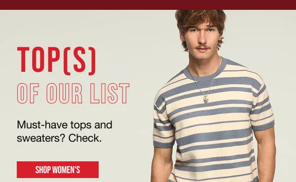 Tops of our List Shop Women's