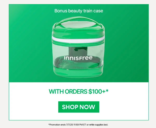 FREE TRAVEL SKINCARE ROUTINE WITH ORDERS $75+ AND $100+