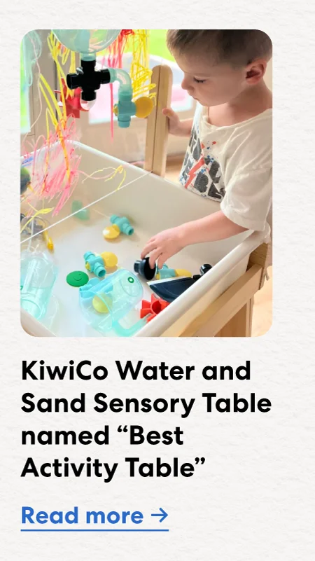 KiwiCo Water and Sand Sensory Table named ''Best Activity Table''
