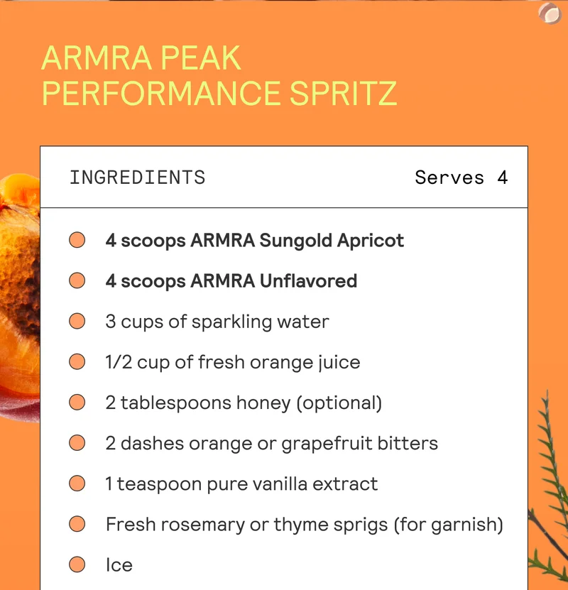 ARMRA PEAK PERFORMANCE SPRITZ